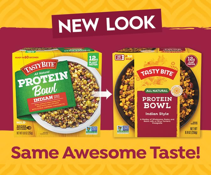 TASTY BITE Indian Protein Bowl, 8.8 Ounce, Pack of 6, Ready to Eat, Microwaveable TASTY BITEBuy Supplements Australia