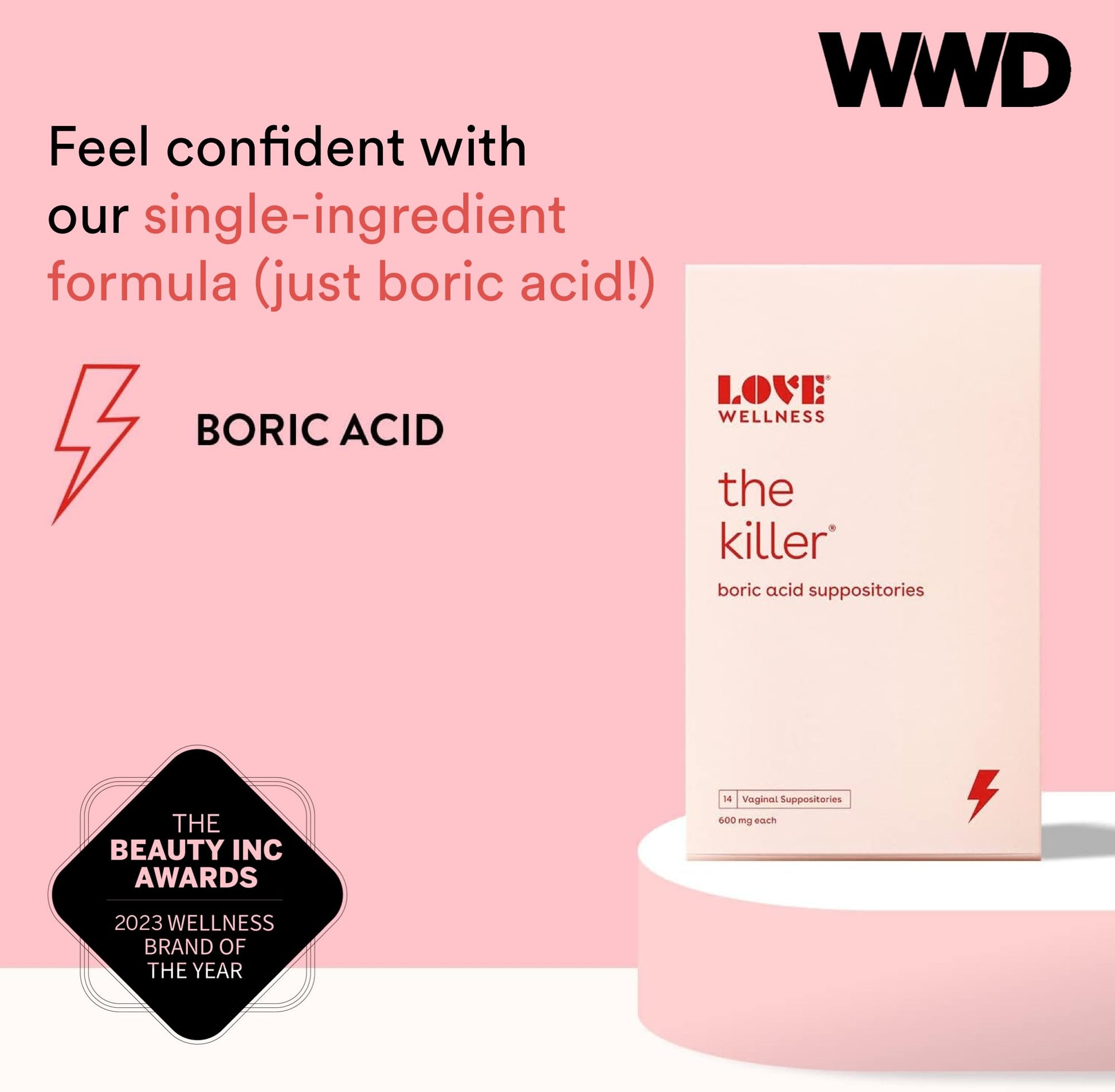 Love Wellness pH Balancing Cleanser & The Killer | Boric Acid Suppositories & Feminine Wash Love WellnessBuy Supplements Australia