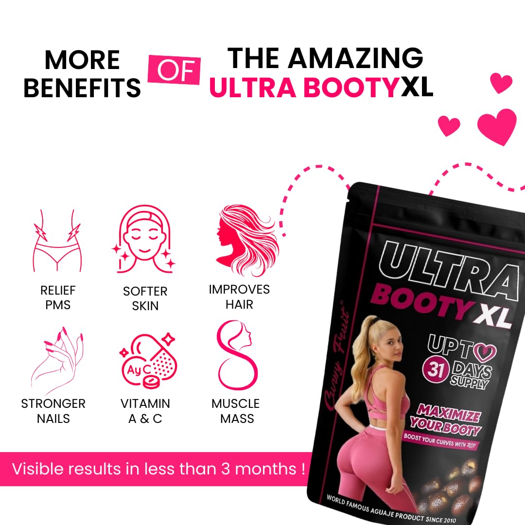 Curvy Fruit Maximum Booty Growth – Ultra Booty Powder with Aguaje + Black Maca – Glute Volume Supplement for Women Curvy FruitBuy Supplements Australia