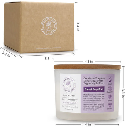 3 Pack Candles for Home Scented, 34.8 oz 240 Hour Long Lasting Candles Set, Grapefruit &Lavender ROSIANSBuy Supplements Australia