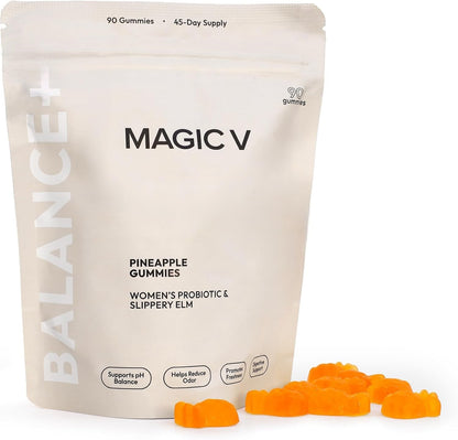 Magic V Care – Premium Feminine Balance Gummies – Women’s Wellness & pH Support – Vaginal Health, Immunity & Hormonal Balance – Vegan, Gluten-Free – Tropical Pineapple – 90 Gummies – 45 Servings Magic V SteamBuy Supplements Australia