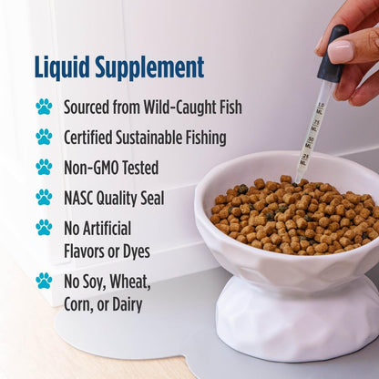 Nordic Naturals Omega-3 Cat, Unflavored - 2 oz - 304 mg Omega-3 Per One mL - Fish Oil for Cats with EPA & DHA - Promotes Heart, Skin, Coat, & Immune Health - Non-GMO Nordic NaturalsBuy Supplements Australia