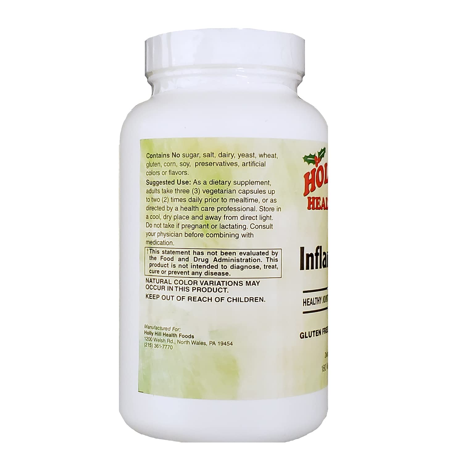 Holly Hill Health Foods, Inflammove (Healthy Joint & Mobility Support*), 180 Vegan Capsules Holly Hill Health FoodsBuy Supplements Australia