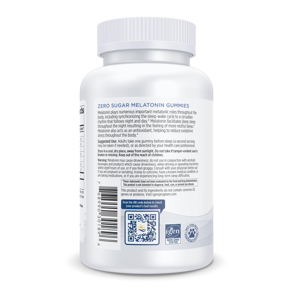 Nordic Naturals Zero Sugar Melatonin Gummies, Raspberry - 120 Gummies - 1.5 mg Melatonin - Great Taste - Restful Sleep, Antioxidant Support - Non-GMO, Vegan - 120 Servings Nordic NaturalsBuy Supplements Australia