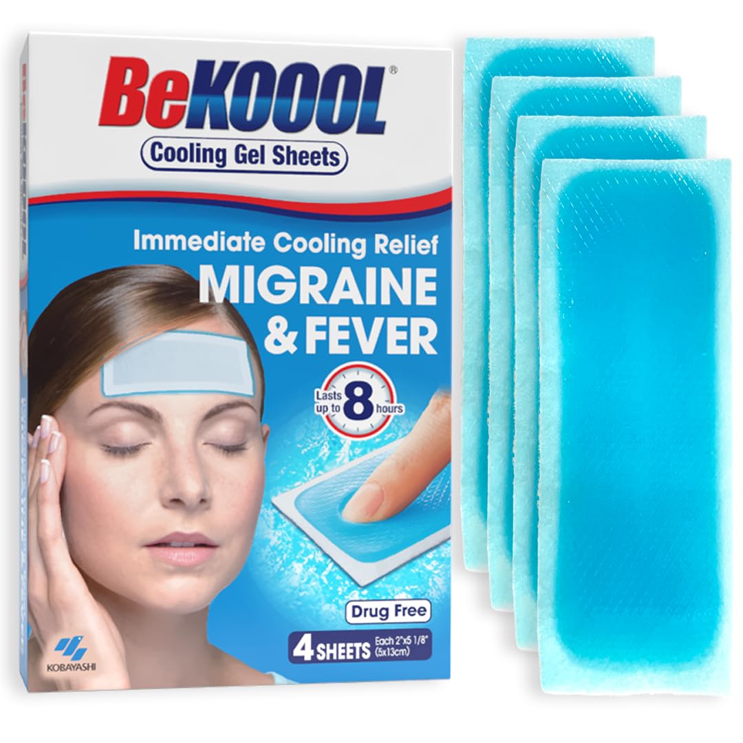 BeKOOOL Migraine Gel Sheets - 4 Count BeKooolBuy Supplements Australia