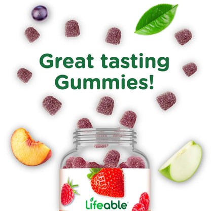 Lifeable Sugar Free Womens Multivitamin Gummy | with Iron and 18 Essential Vitamins and Minerals | Great Tasting Multivitamin Lifeable