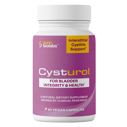 CYSTUROL® Bladder Support Supplement | Interstitial Cystitis (IC) | Bladder Pain | Urinary Tract Health | Clinically Studied Formula for Bladder Inflammation, UTI, Mast Cell Support & Urinary Urgency SUNN BIOLABSBuy Supplements Australia