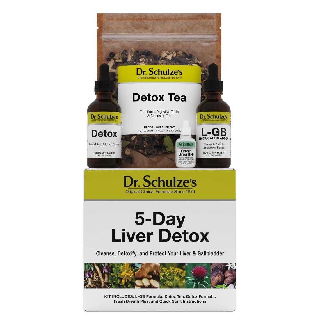 Dr. Schulze's 5-Day Liver Detox - 5-Day Liver Cleanse Kit - Supports Healthy Digestion & Energy - Gallbladder Cleanse - Plant-Based Ingredients - Gluten-Free & Vegan Dr. Schulze'sBuy Supplements Australia