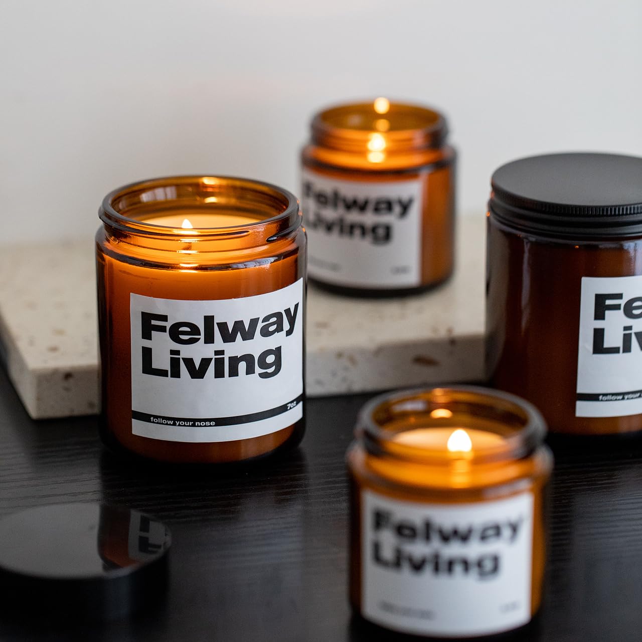 FELWAY Vanilla Scented Candle, Organic Soy Candle for Home Scented, 7 oz Long Lasting, Gift for Women's FELWAYBuy Supplements Australia