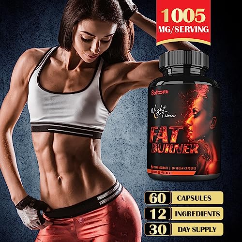 12in1 Night Time Fat Burner for Women - VitaminD.3, Garcinia Cambogia, White Kidney Bean SatoomiBuy Supplements Australia