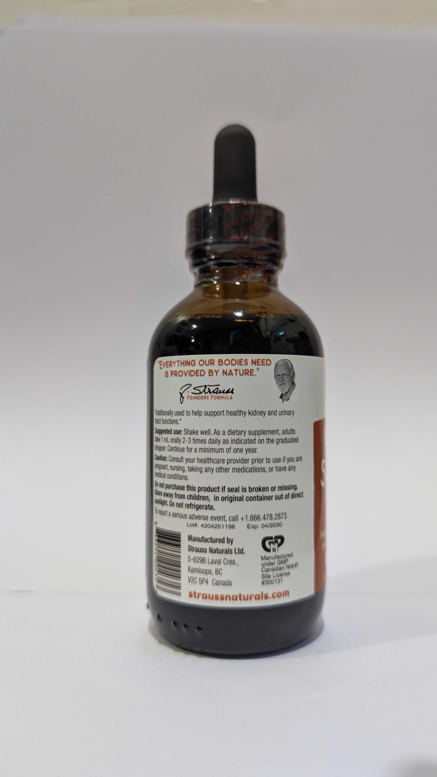 Strauss Naturals Kidney Support Drops – Herbal Kidney Support Supplement for Men and Women – Helps with Kidney Health and Urinary Tract Function – Vegan & Non-GMO – Spearmint Flavored – 100 ml Bottle Strauss HeartdropsBuy Supplements Australia