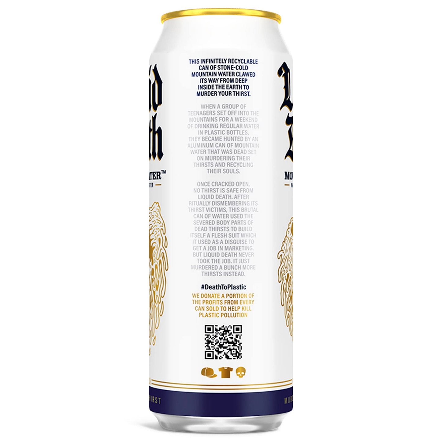 Liquid Death Still Mountain Water, 19.2 oz King Size Cans (8-Pack) Liquid DeathBuy Supplements Australia