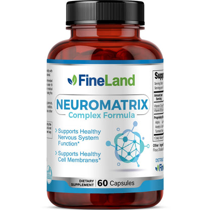 FineLand NEUROMATRIX Complex Formula, Advanced Cognitive and Nerve Support Supplement, High Potency Vitamin B12, Alpha Lipoic Acid and Acetyl-L-Carnitine, 60 Capsules FineLandBuy Supplements Australia