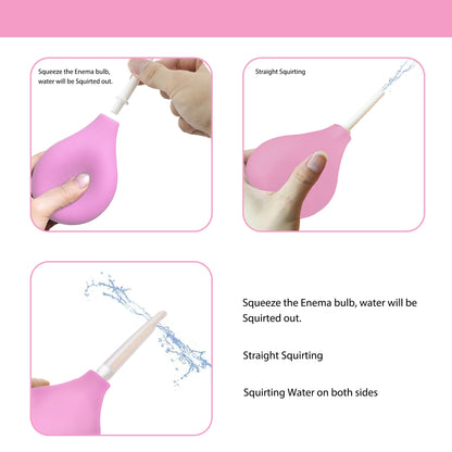 TopQuaFocus 8oz Enema Bulb Kit Anal and Vaginal Douche Bulb for Men Flushing System Enemas Silicone TopQuaFocusBuy Supplements Australia