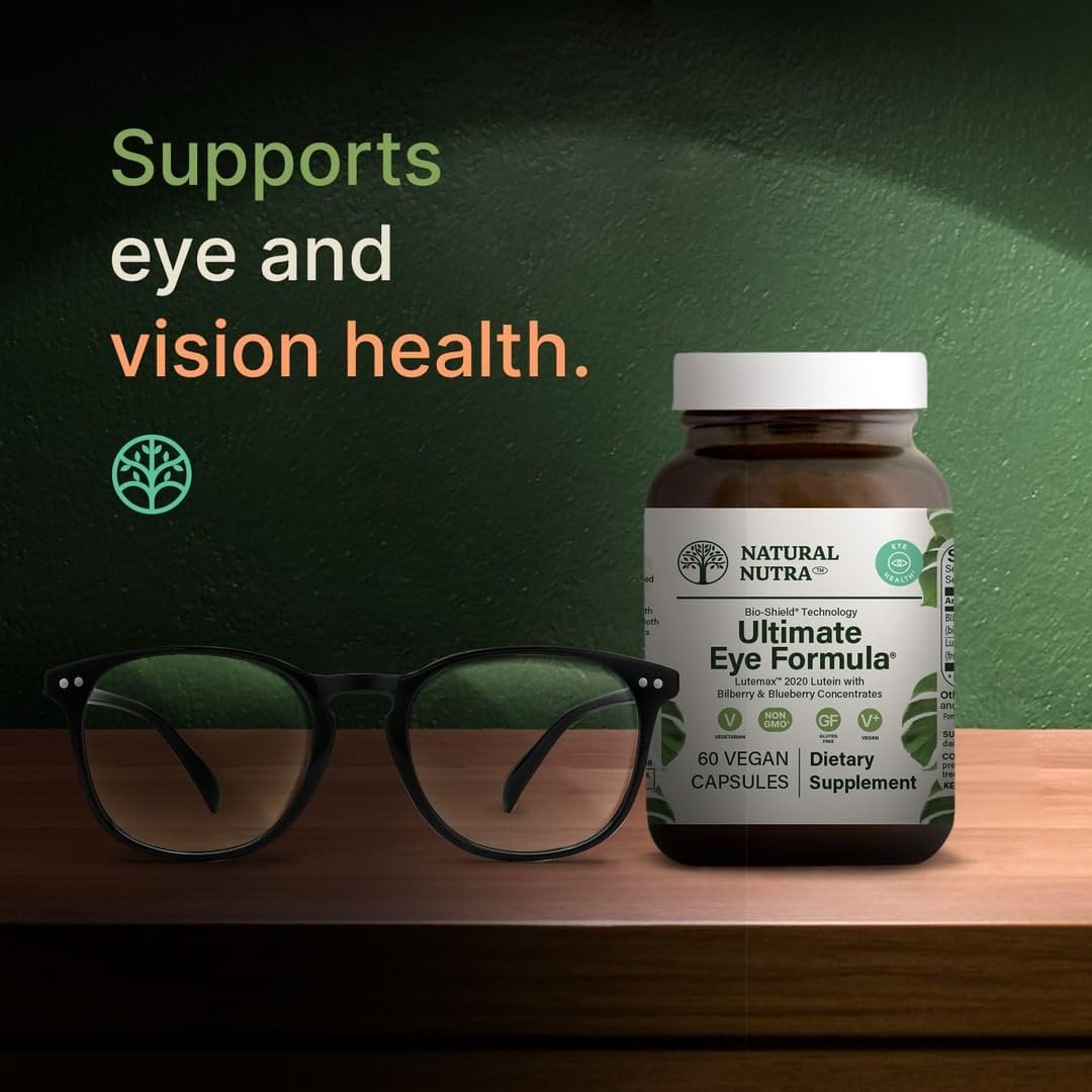 Natural Nutra Ultimate Eye Health Supplement - Bilberry & Blueberry Extract Blend for Day and Night Vision Support, Promotes Color Perception & Eye Clarity - Non-GMO, Vegan - 30 Capsules (Pack of 3) Natural NutraBuy Supplements Australia