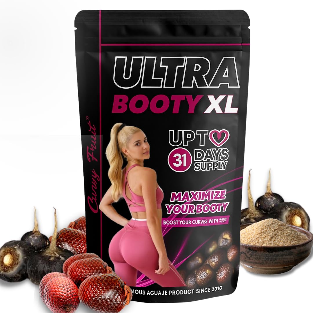 Curvy Fruit Maximum Booty Growth – Ultra Booty Powder with Aguaje + Black Maca – Glute Volume Supplement for Women Curvy FruitBuy Supplements Australia