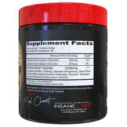 Psychotic, and Insane Veinz, Pre Workout Stack (Fruit Punch)
