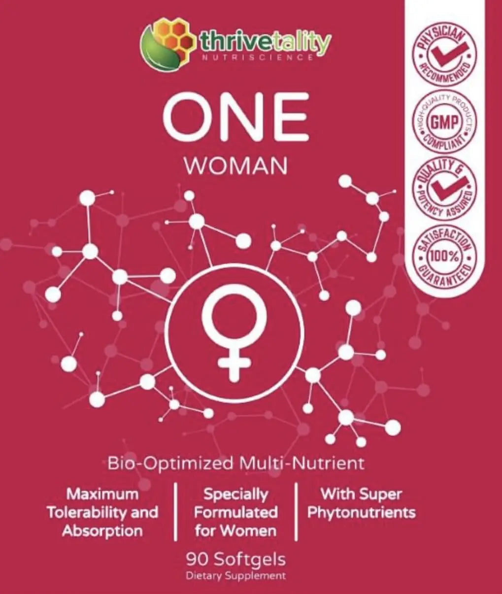 ONE Woman Bio-Optimized Multi-Nutrient by Thrivetality | Women's Multivitamin | #1 Physician Formulated | Science Based | Clinically Proven | Thrivetality NutriscienceBuy Supplements Australia