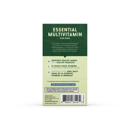 EarthFirst Organic Men’s Multi Once Daily, Whole-Food Multivitamin with 19 Vitamins & Minerals for Energy, Heart, Bone Strength EarthFirst OrganicBuy Supplements Australia