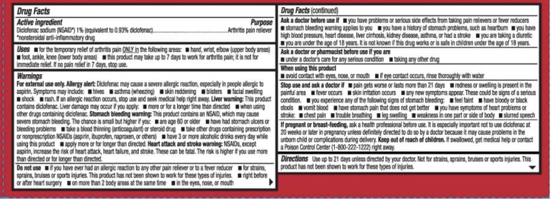 Leader Arthritis Pain Relief Gel, Original Prescription Strength, Diclofenac Sodium Topical Gel 1%, for Adults, Both Men & Women, and Children 12+, Compare to Voltaren, 3.53 Oz LeaderBuy Supplements Australia