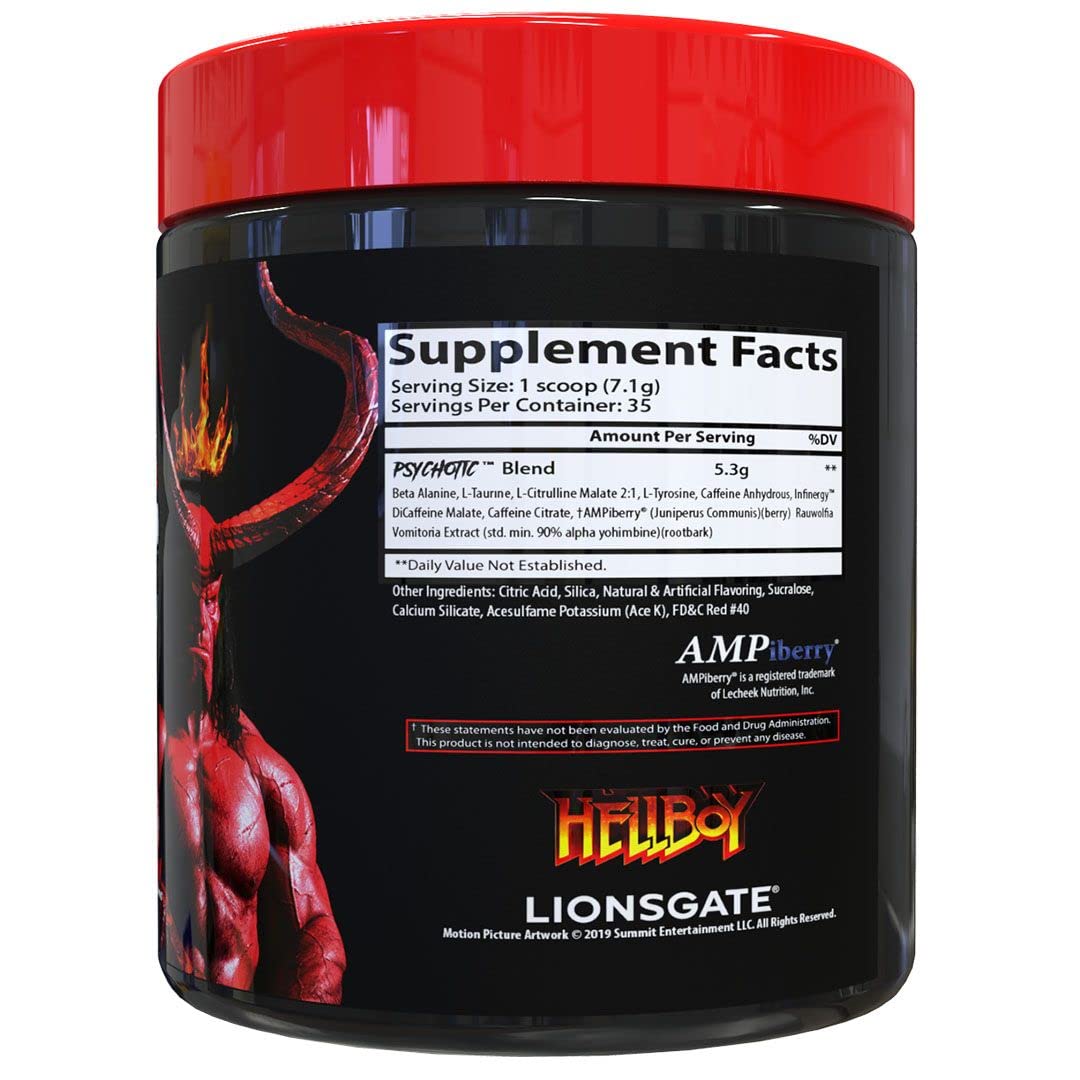 Insane Labz Psychotic, High Stimulant Pre Workout Powder, Extreme Lasting Energy Insane LabzBuy Supplements Australia