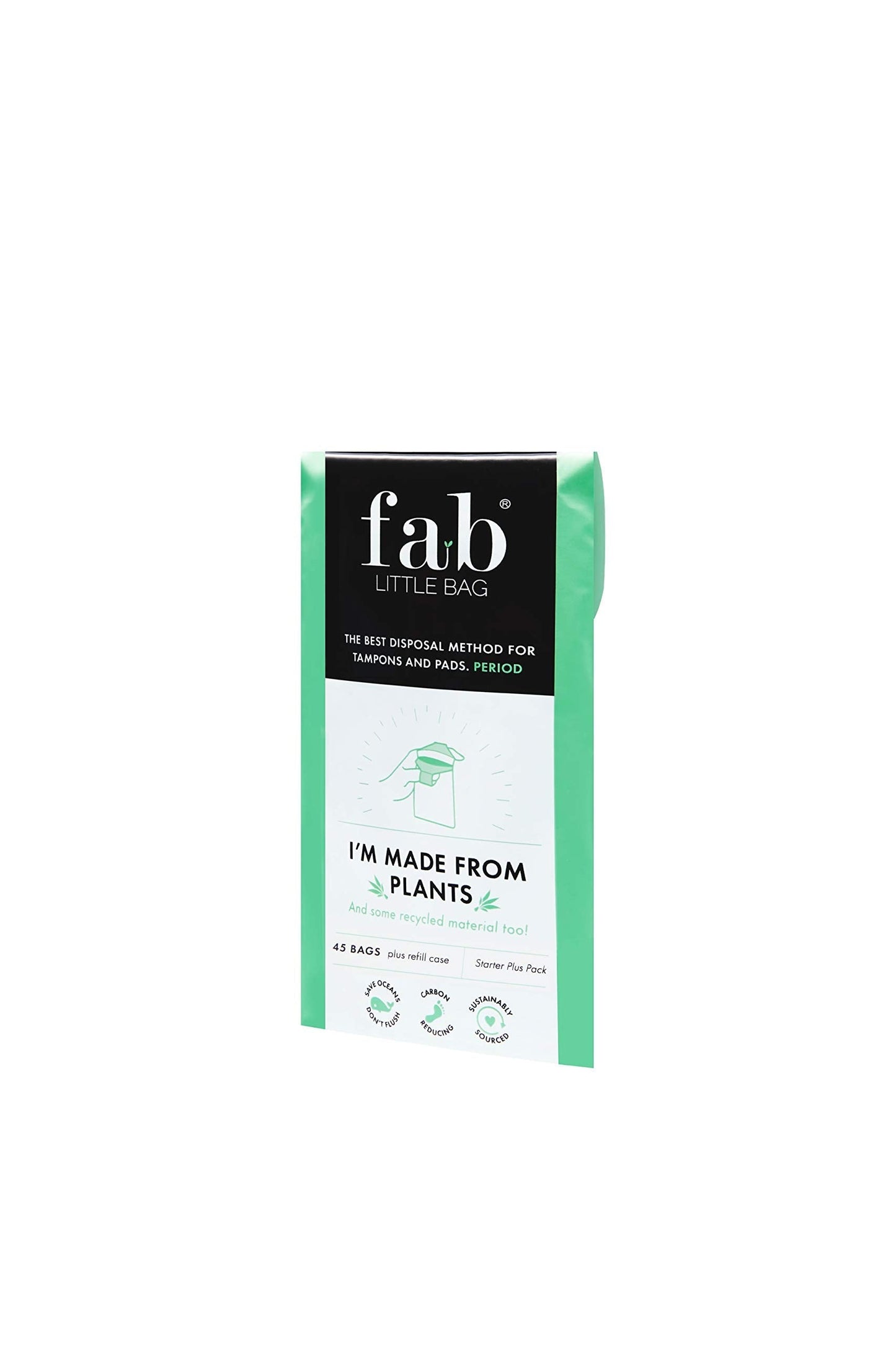 Fab Little Bag Starter Plus Pack - 45 Sanitary Disposal Bags Plus Recyclable Refill Pack Fab Little BagBuy Supplements Australia