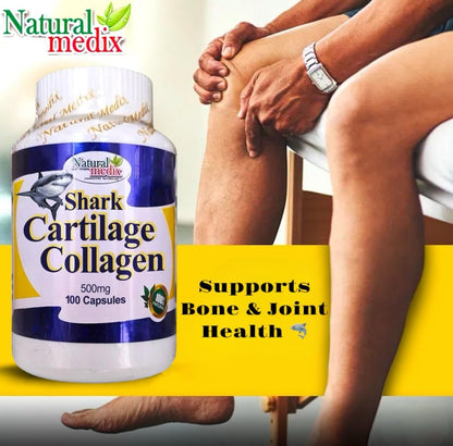 Natural medix Cartilage – Joint Support Supplement with Glucosamine, Collagen & Magnesium – 100 Caps - Cartílago de Tiburon Natural medixBuy Supplements Australia