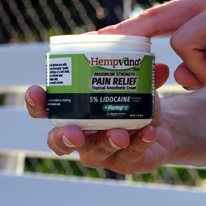 Hempvana 5% Lidocaine Relief Cream, Maximum Strength, AS-SEEN-ON-TV, Strong Cream, Numbs Irritated Nerves for Fast Anorectal Relief, Non-Greasy, Targeted Long-Lasting Relief. Enriched with Hemp, 3 Oz HempvanaBuy Supplements Australia