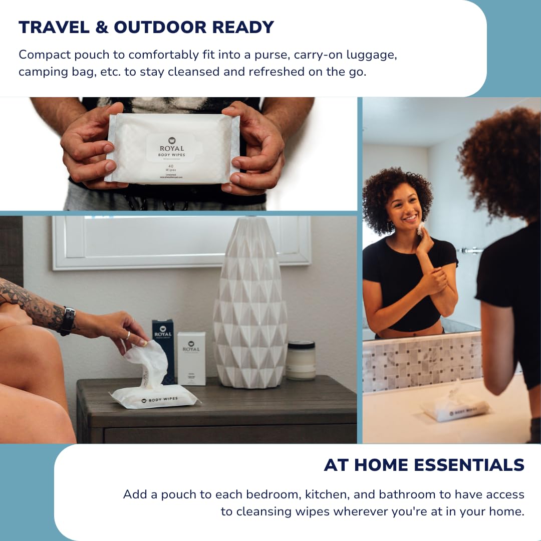 Royal Intimate Cleansing Feminine Wipes for Vaginal Hygiene, Personal Cleansing, Period Care RoyalBuy Supplements Australia