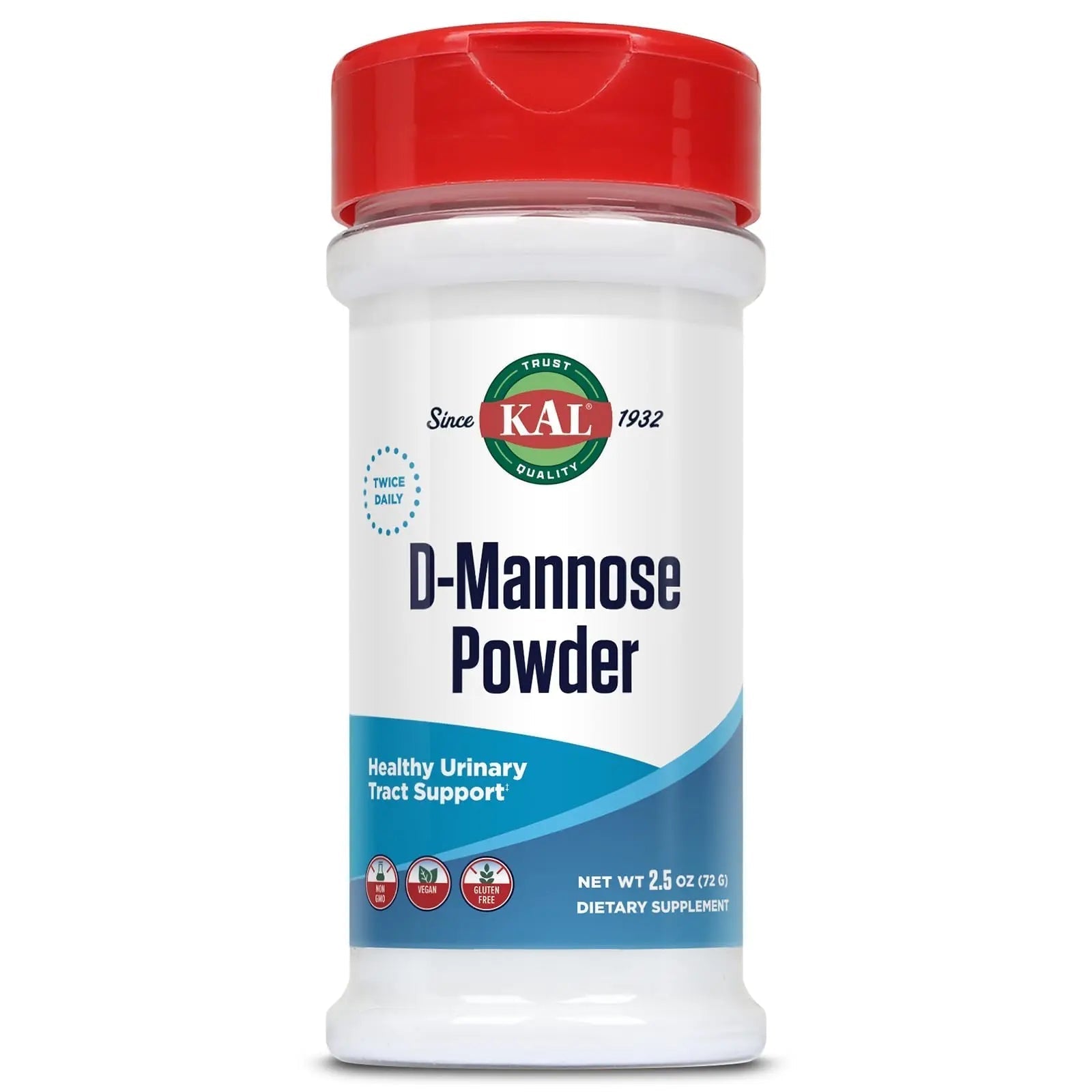 KAL D Mannose Powder 1600 mg, Easy-to-Mix, Fast-Dissolving D-Mannose - Urinary Tract Health and Bladder Support - Unflavored Powder, Non-GMO, Vegan, Gluten Free, 60-Day Guarantee, 45 Servings, 2.5oz KALBuy Supplements Australia