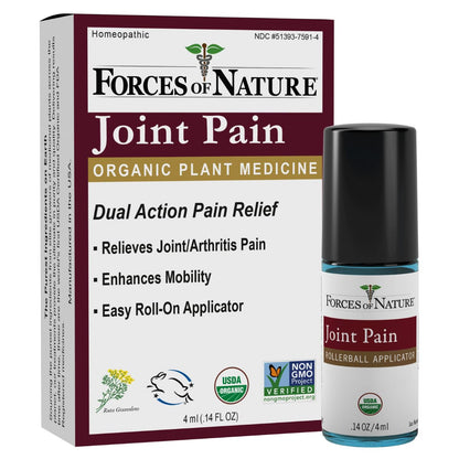 Forces of Nature -Natural, Organic Joint Pain Relief (4ml) Non GMO, No Harmful Chemicals -Alleviate Stiffness, Inflammation from Arthritis, Rheumatoid and Osteoarthritis, Increase Circulation Forces of NatureBuy Supplements Australia