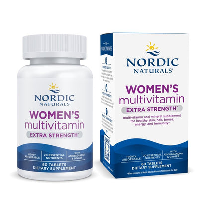 Nordic Naturals Women’s Multivitamin Extra Strength - Skin, Hair, Energy, & Bone Support - Immunity Supplement - 20 Essential Nutrients - 60 Tablets - 30 Servings Nordic NaturalsBuy Supplements Australia