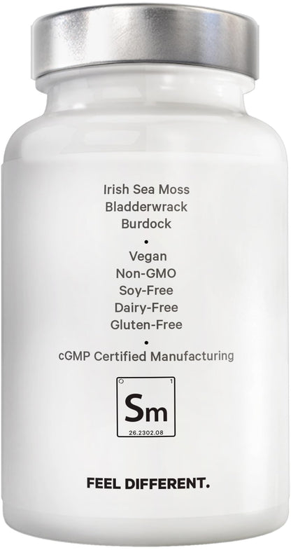 Amen Sea Moss Supplement - 1000mg Organic Irish Sea Moss, Bladderwrack, Burdock - Vitamin C, Aloe Vera, Black Pepper - Seaweed Superfood, Vitamins, Minerals, and Antioxidants - Non-GMO - 90 Capsules AmenBuy Supplements Australia