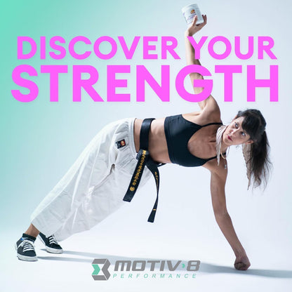 Motiv-8 Pre-Workout Peformance, Sugar Free Pre-Workout, Boost Energy and Focus, Improve Workouts, Enhances Mood (30 Servings, Mixed Berries)