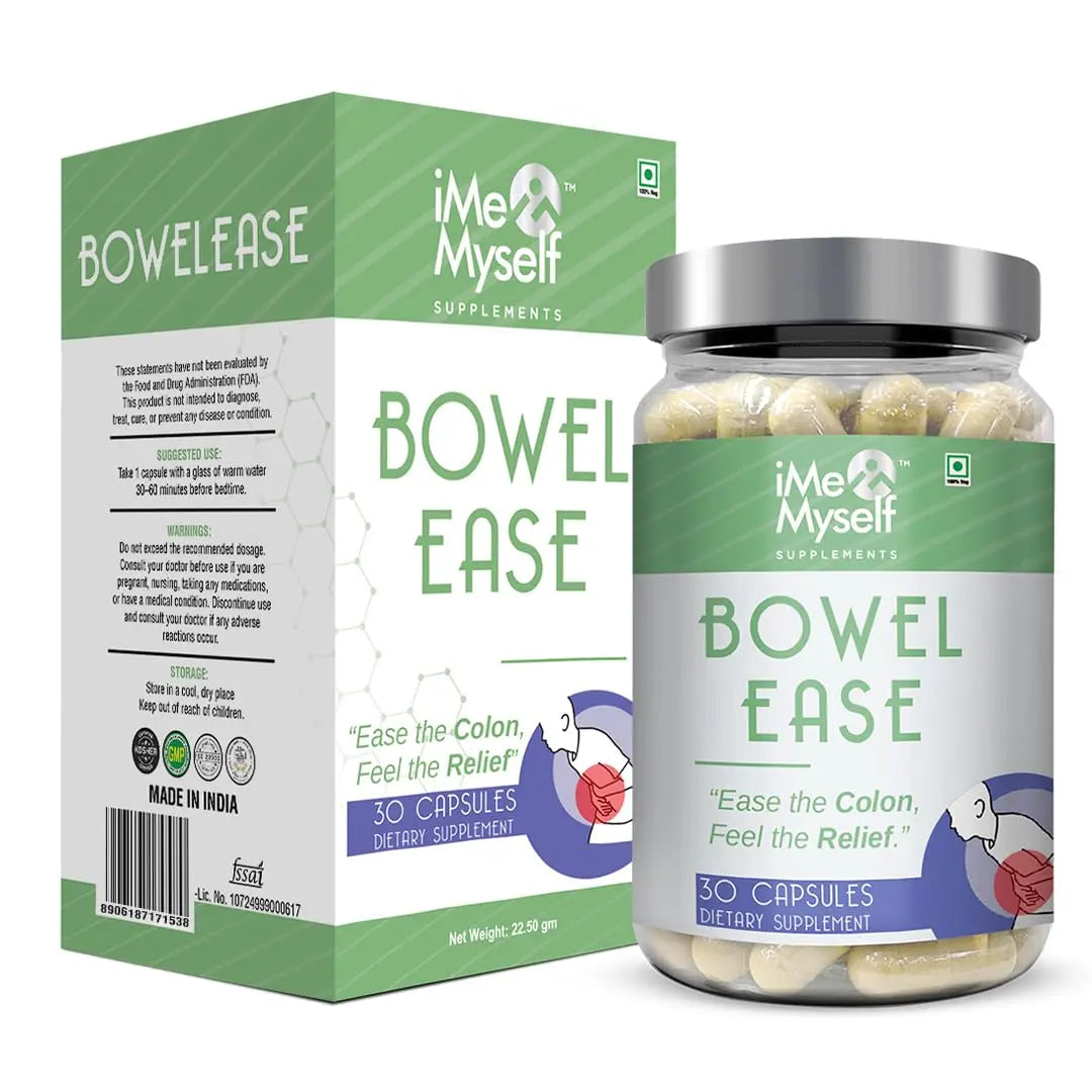 iMeMyself Bowel Ease – 30 Plant-Based Capsules | Gentle Bowel Support with Herbal Extracts & Vitamins iMeMyselfBuy Supplements Australia