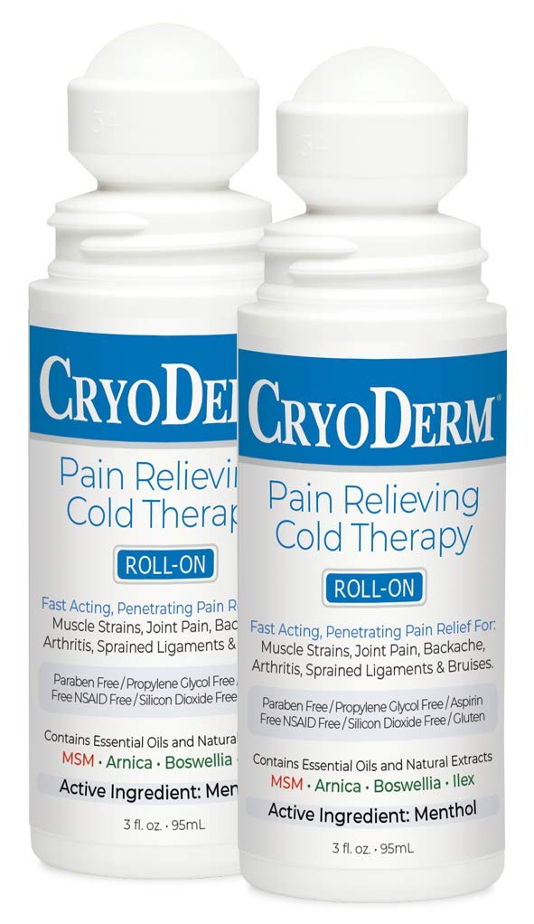 Cryoderm Pain Relieving Roll On 3 oz 2 PACK CryoDermBuy Supplements Australia