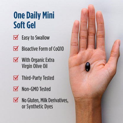 Nordic Naturals Nordic CoQ10 Ubiquinol - 60 Mini Soft Gels - 100 mg Coenzyme Q10 (CoQ10) Ubiquinol - Heart & Brain Health, Cellular Energy Production, Antioxidant Support - Non-GMO - 60 Servings Nordic NaturalsBuy Supplements Australia
