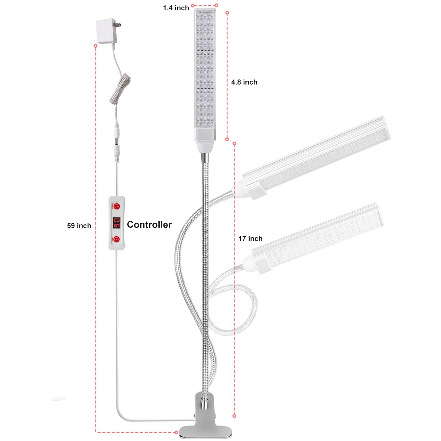MAINENG Infrared & Red Light Therapy Lamp with Timer, 660nm & 850nm LED - M7685 MAINENGBuy Supplements Australia
