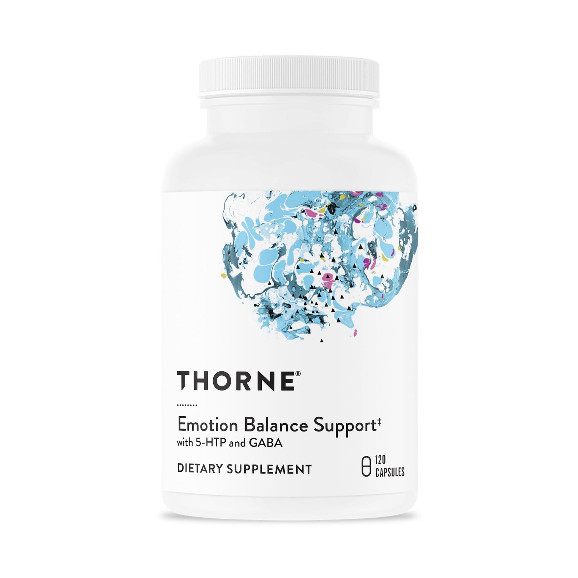 THORNE - Emotion Balance Support - Supports Mood & Stress Management* - Vitamins B6, B12 & C, 5-HTP, GABA, Rhodiola, Folate (5-MTHF) & L-Tyrosine - Third-Party Certified - Gluten-Free - 120 Capsules THORNEBuy Supplements Australia