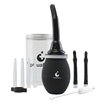 TopQuaFocus 14.5OZ Large Enema Bulb Kit Douche Bulb for Men Women Colon Cleaning Feminine