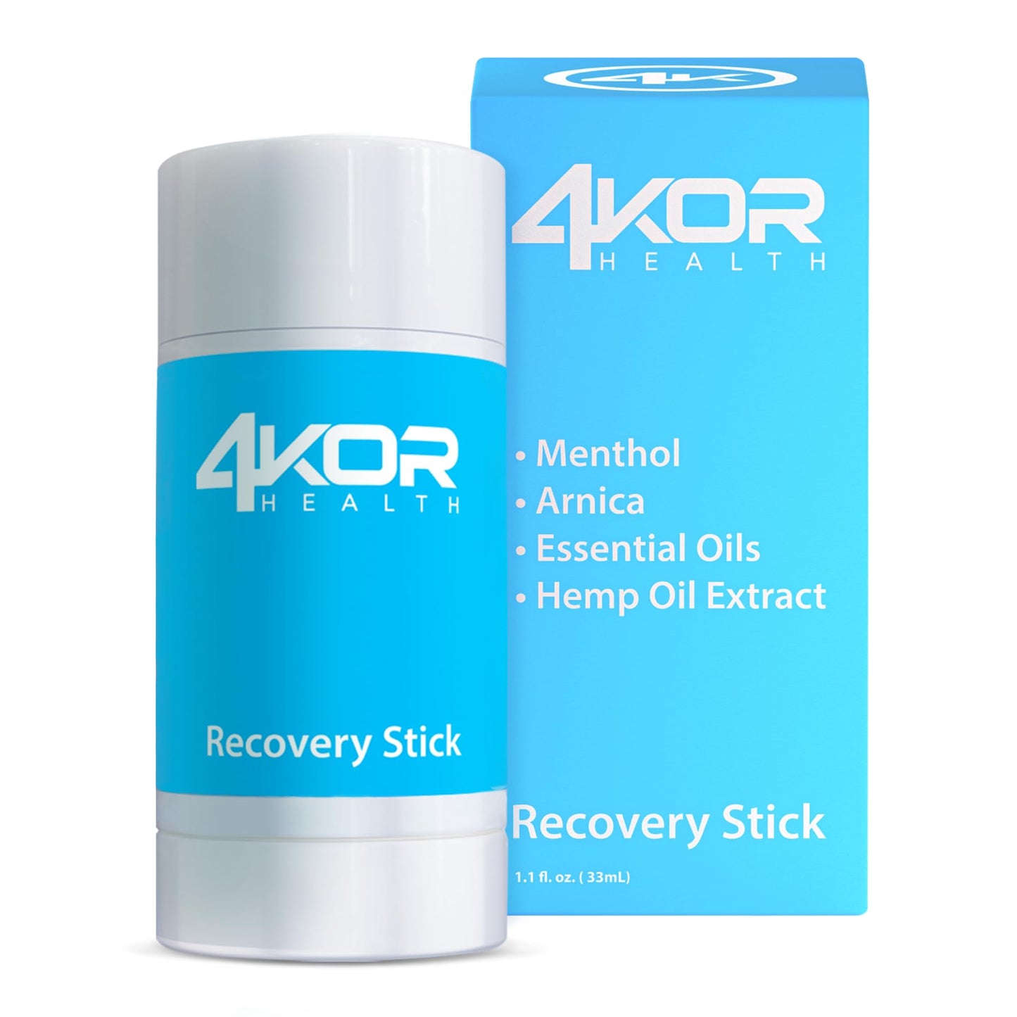 4KOR Hemp Infused Balm Stick – Topical Skin Balm with Cooling & Warming Sensation | Portable, Non-Greasy Twist-Up | 1 oz 4KOR FitnessBuy Supplements Australia