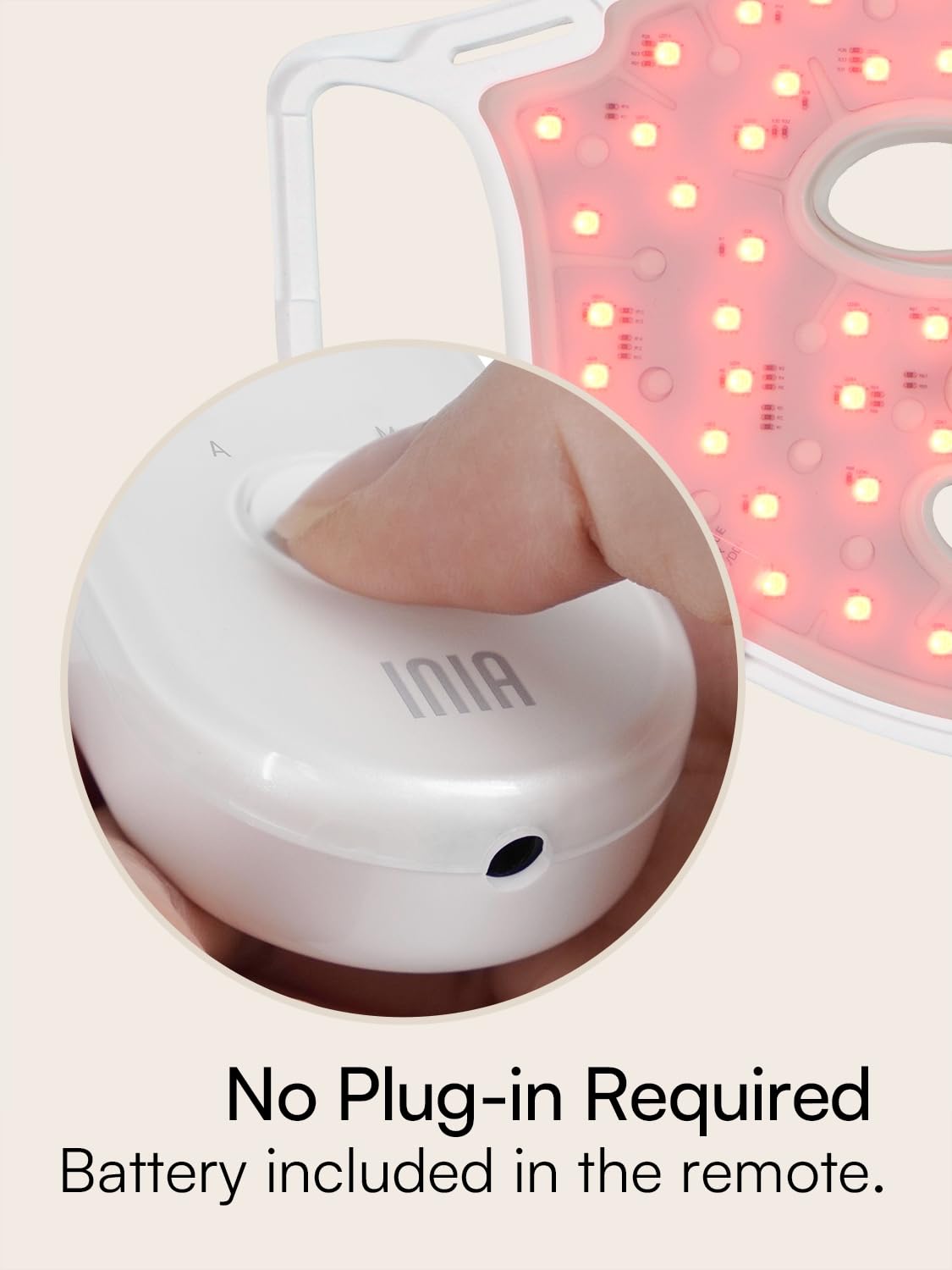 INIA GLOW Light Therapy Mask for Face, LED Mask with Red Blue Green Light and Advanced Near-Infrared INIABuy Supplements Australia