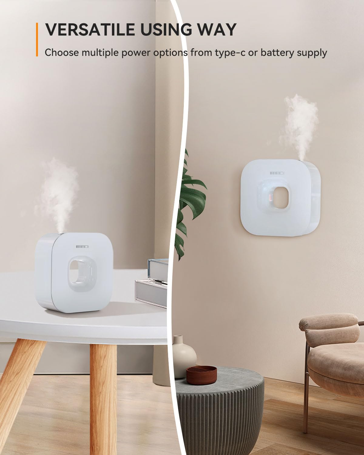 MEIDI Waterless Essential Oil Diffuser - Bluetooth Cordless Aromatherapy Diffuser with App Control MEIDIBuy Supplements Australia