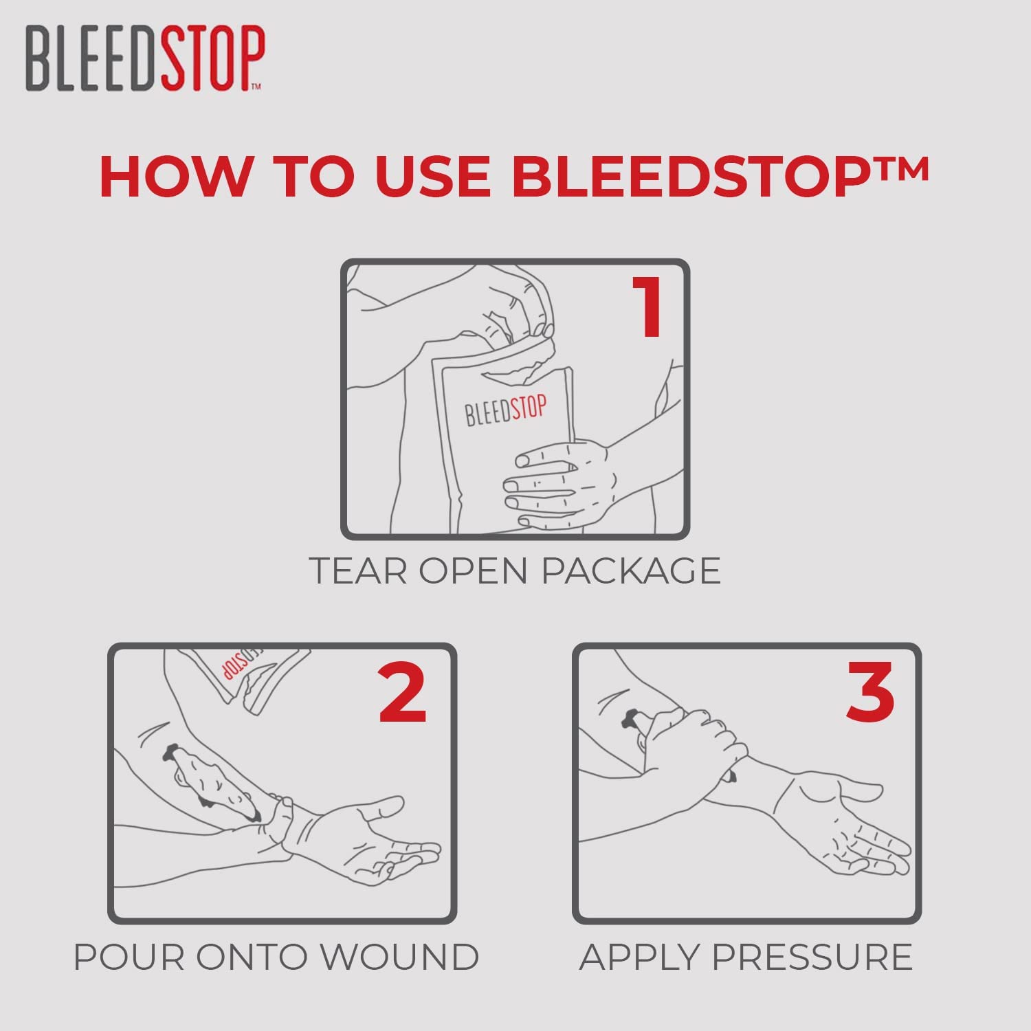 BleedStop™ First Aid Powder for Blood Clotting, Trauma Kit, Blood Thinner BleedStopBuy Supplements Australia