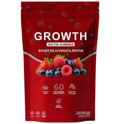 BDQBDQ Lumin Hair Growth Gummies, Infused with Biotin, Vitamins, and Botanical Extracts to Support Healthy Hair Growth and Strength BDQBDQBuy Supplements Australia