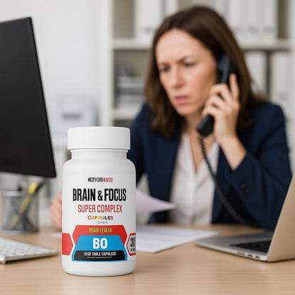 MetpharmUSA Brain & Focus Nootropic Super Complex Supplement for Brain Support and Performance, Improved Focus Memory and Mental Performance MetpharmUSABuy Supplements Australia
