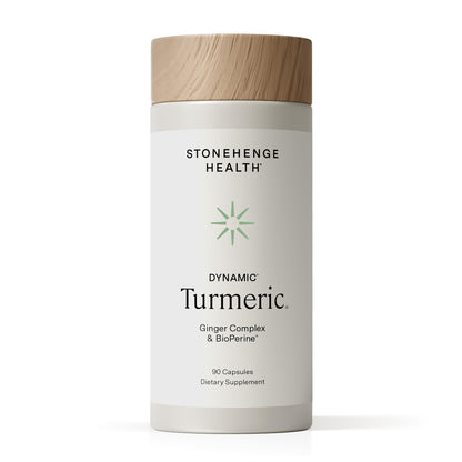 Stonehenge Health Dynamic Turmeric Curcumin with Ginger - High Potency - 1,650 mg Turmeric with 95% Curcuminoids & BioPerine, 90 Vegetarian Capsules Stonehenge HealthBuy Supplements Australia