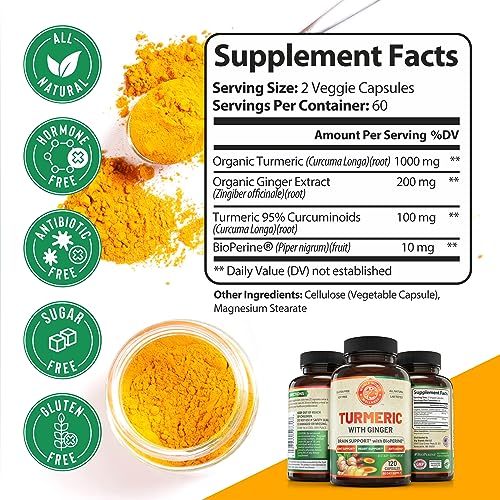 Organic Turmeric Curcumin with Ginger and Black Pepper for Max Absorption WHOLE WORLD WELLNESSBuy Supplements Australia