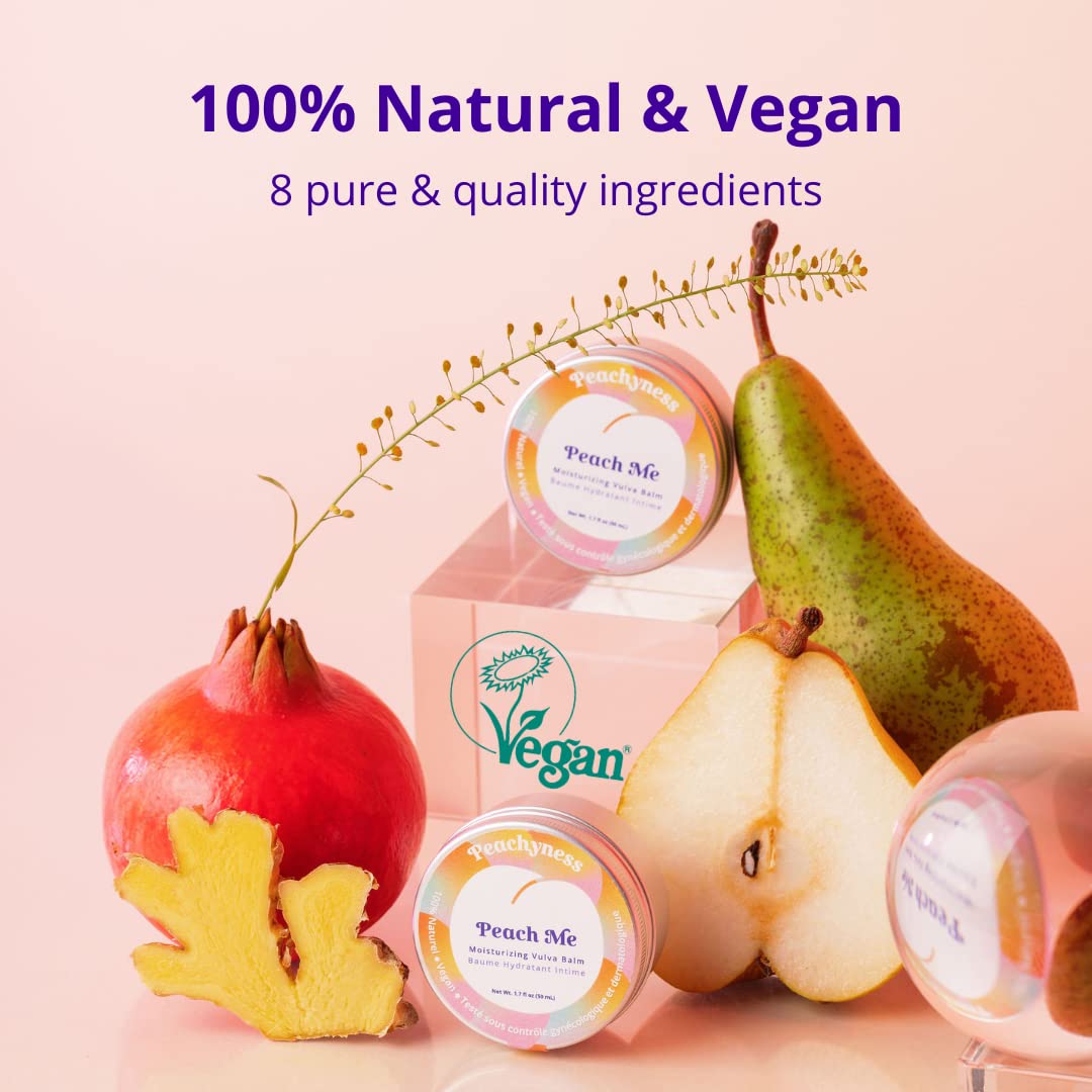 Peach Me Organic Vulva Balm by Peachyness - Hormone-Free Vaginal Moisturizer for Sensitive Skin Peachynes sBuy Supplements Australia